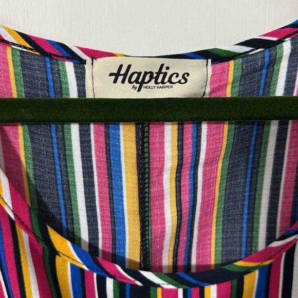 Multicolor Striped Ruffle Dress - Picture 3 of 14